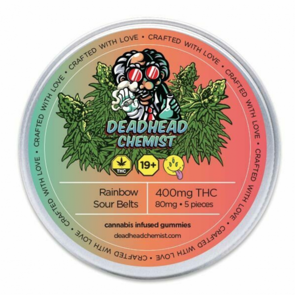 Deadhead Chemist 400MG THC Sour Belts