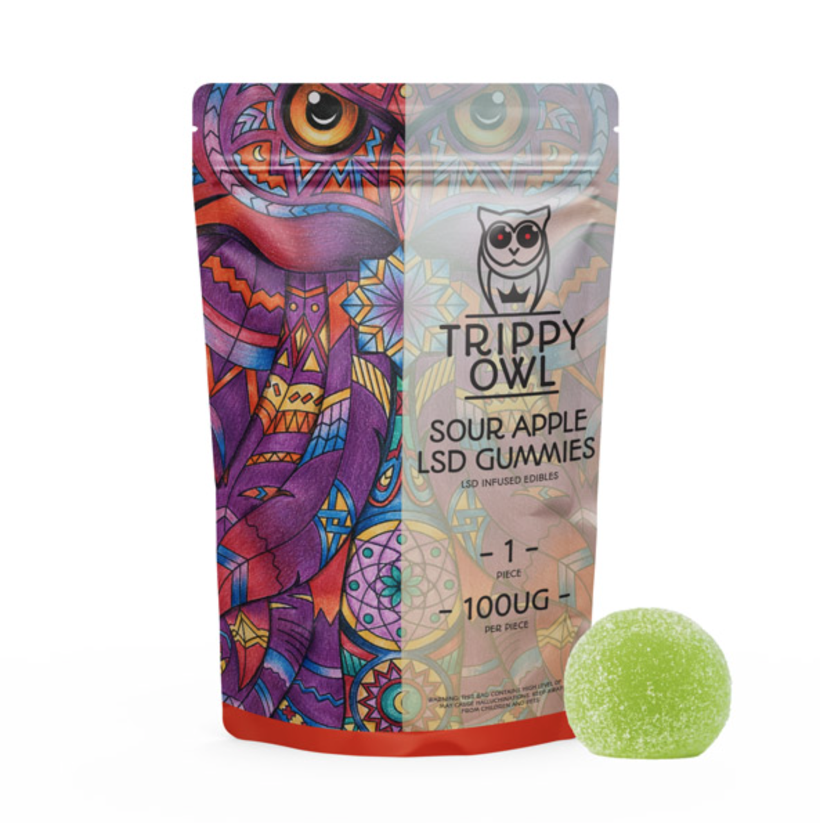 LSD Edible 100ug Sour Apple Trippy Owl