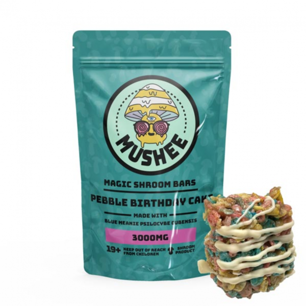 Magic Mushroom Pebble Birthday Cake Cereal Bar- 3000MG – Mushee