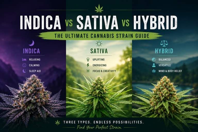 Indica vs Sativa vs Hybrid: The Ultimate Cannabis Strain Guide