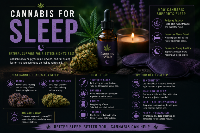 Best Cannabis Strains for Sleep: Top Indica Picks for 2026
